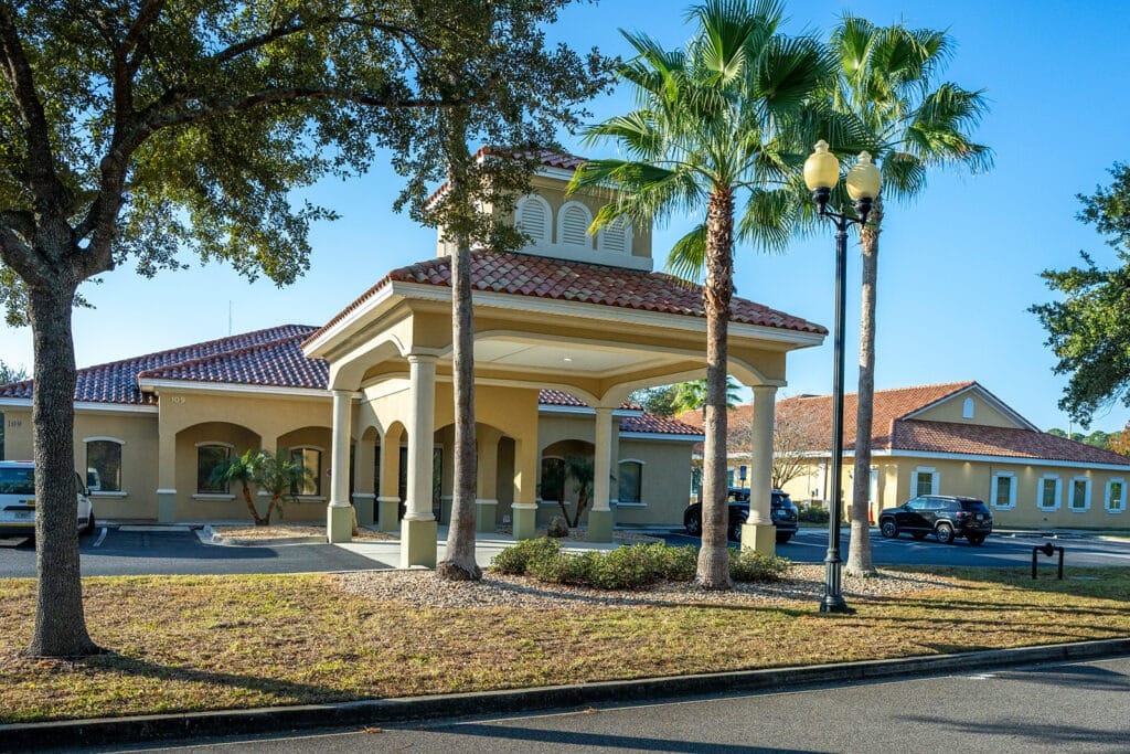 Outside the Magnolia Family Dental Care office